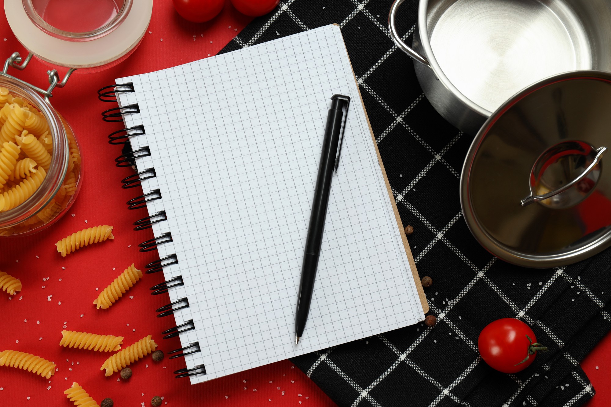 Notebook con programma di lezioni